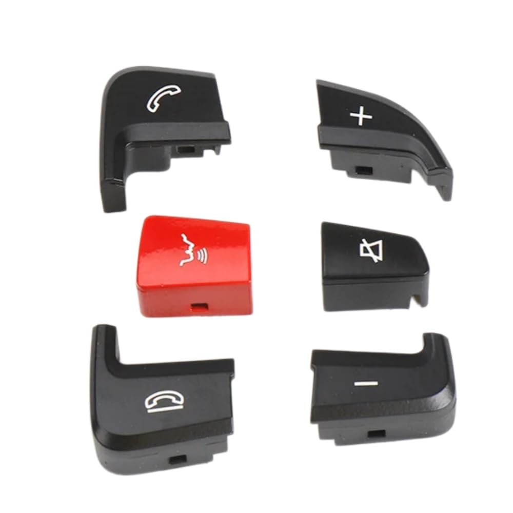 Bouton de commande volant pour Benz W205 finition premium noire et rouge - 3