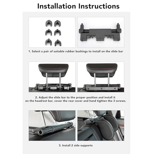 Almohada para reposacabezas de coche en forma de U miniatura 6
