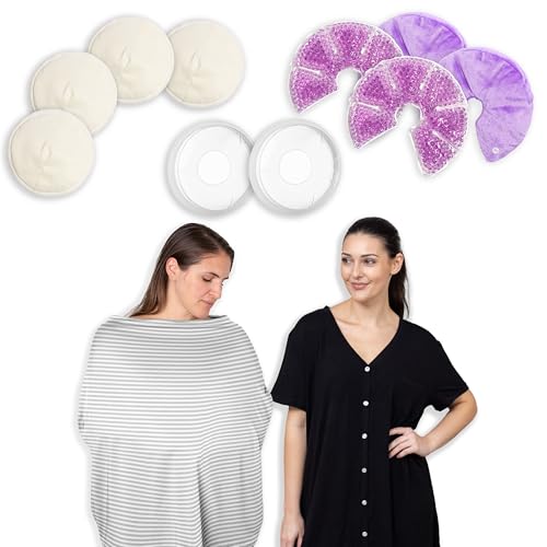 Sweet Jojo Designs C Section, Postpartum and Breastfeeding Recovery Kit Essentials Set Pregnancy Must Haves Gifts After Birth