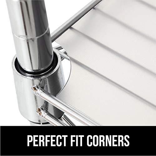 GORILLA GRIP Heavy Duty Premium 36 x 18 Inch Wire Shelf Liners, Set of 4, Value Pack, Waterproof, Plastic Liner for Wired Metal Rack Shelving and Cabinets Shelves, Kitchen, Garage, Clear Frosted