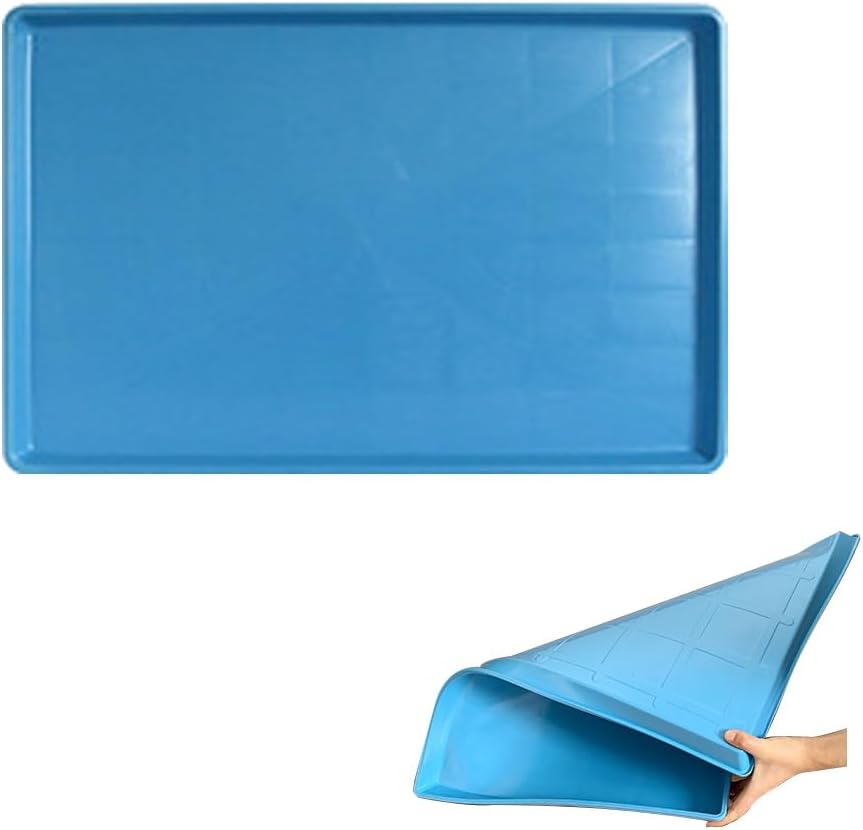 Plastic Bottom for Pet Cages Crates Replacement Tray Dog Crate Avoid Water or Spilling Out Dishwasher Safe Blue 34.8" LX22.6 WX1.4 H