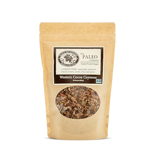 Image of Maple Nut Kitchen Western Cocoa Cayenne Granola - Grain Free, Paleo, Low Carb, No Added Sugar, Oat Free, Healthy Granola or Cereal with Chocolate, Almonds & Cayenne Spice Kick