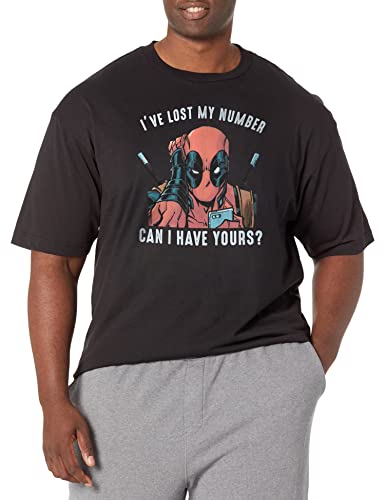 Marvel Numéro Perdu T-shirt homme noir en coton col rond original
