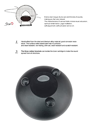 Tambour à langue en acier (tambour à tambour éthéré tambour à fente pour yoga méditation éducation musicale (multi… - Les Beatles, Paul McCartney, John Lennon, RIngo Starr, George Harrison Tambour à langue en acier (tambour à tambour éthéré tambour à fente pour yoga méditation éducation musicale (multi… – Image 6