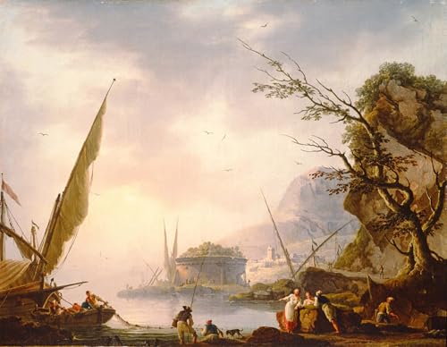 Toile peinture murale Charles François Lacroix grand format de 60x90