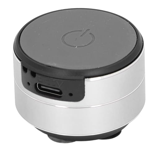 Image of Bone Conduction Speaker, Portable Cordless Bluetooth Speaker Stereo Music Player with Suction Cup Base, Support Dual Speaker Pairing Connection (Silver)