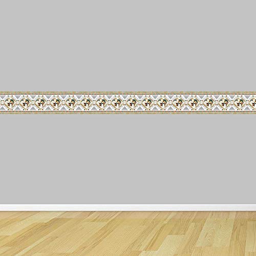 Generic Borde de Fondo de Pantalla, Pegatinas de Borde de Fondo de Pantalla Autoadhesivas Peladas Y Pegadas en el Borde Decorativo Del Techo de la Cocina de la Sala de Estar Del Hogar/Elefantes/10X3