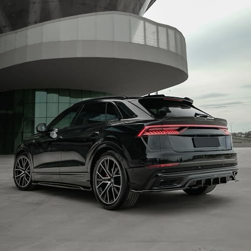Progettato in Germania Oneway - Spoiler da tetto (tappo) compatibile con Audi Q8 S-Line e SQ8 2018- - Nero lucido