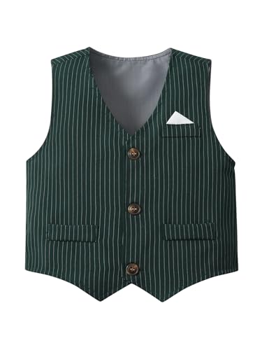 Image of Boarnseorl Baby Boys Shorts Sets, Infant Shirt+Shorts+Bow Tie+Vest,Toddler Gentleman Outfits Suits