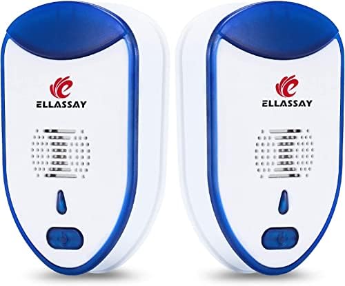Ultrasonic Pest Repeller Pest Reject 2 Packs Electronic Pest Control Plug in Home Indoor Pest Repellent - Get Rid of Mice, Roaches, Bugs, Fleas, Mosquitoes, Spiders