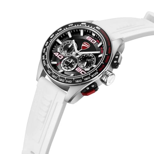 Image of Ducati Extreme Sports Chronograph Analog Quartz Men's Watch with Silicone Strap