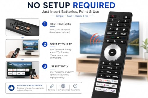 Image of BLACKSHEEP Compatible with Toshiba Smart Tv Remote - Without Voice - Hot Keys Netfix, Prim Video, G0ogle Play, Y0uTube and Media Use for LCD LED OLED QLED UHD 4K Android TVs (TS-090)