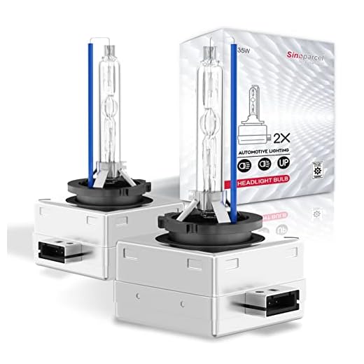 Sinoparcel D3S HID Headlight Bulb 8000K Ice Blue 2PCS