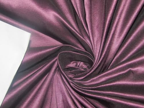 100% Pure Silk Taffeta Fabric Pink x Black Color TAF187[11]