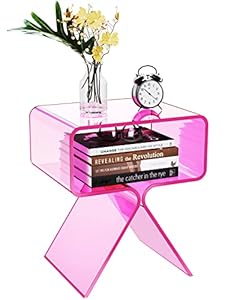 Solaround Acryl Nachttisch Beistelltisch Rosa