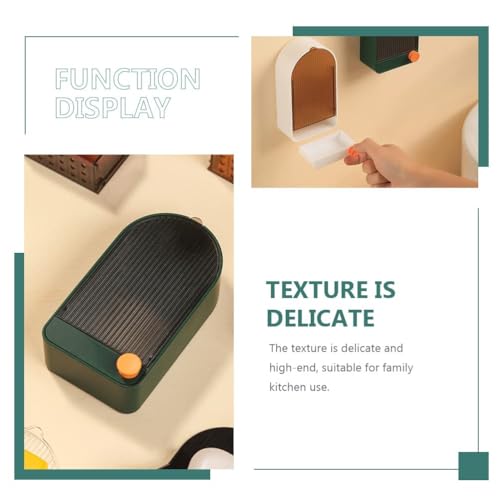 Image of Pack of 1 Premium Plastic Creative Wall Mounted Bathroom Soap Box Holder Soap Dish with Drainage Box Soap Box with Lid Single