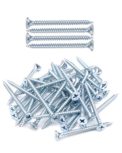 Vis à bois cruciformes tête plate #6 x 38mm IMScrews en acier carbone lot de 200