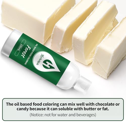 Image of Forest Oil Based Food Coloring for Chocolate - Herbeklab 100ml Professional Concentrated Oil Food Dye for Candy Melts, Chocolate, Cake Pops, Strawberries & Baking