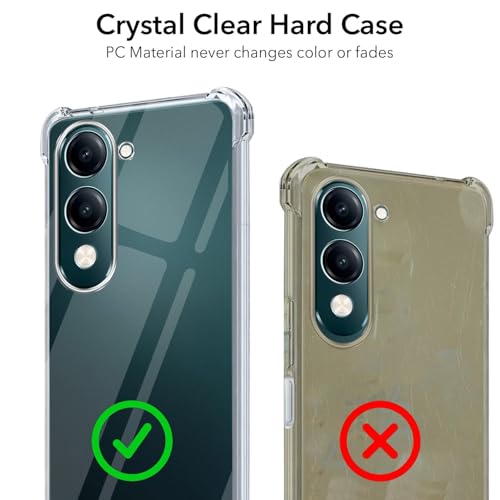 Image of Jkobi Shockproof Crystal-Clear Back Cover for Vivo iQOO Z10 Lite (Anti Yellow Case | Drop & Camera Protection | Hard Polycarbonate)