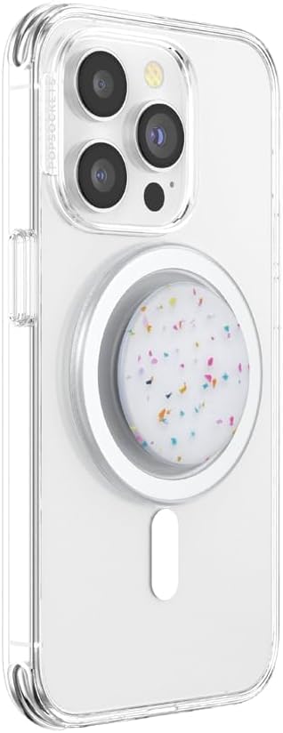 Harlequin Pattern White Red Black PopSockets PopGrip For MagSafe - View #2