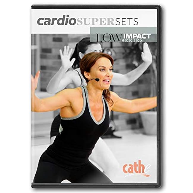 Cathe Friedrich Cardio Supersets Low Impact Exercise DVD For Women - Use for Cardio, HIIT Workout Training, and Aerobic Conditioning