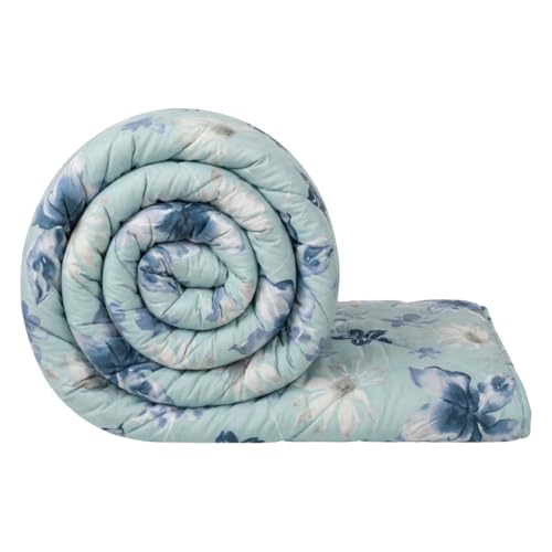 Image of Mafatlal Ultrasonic AC Comforter Blanket, Quilted Microfiber, Lightweight Breathable Hypoallergenic All‑Season Blanket for Bedroom, 120 GSM, 90 x 60 Inches