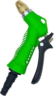 Pistola Esguicho para Mangueira Alta Pressão Bico Metálico Regulável Gatilho Ergonômico Multi Jatos para Jardim Limpeza e Lavagem Automotiva