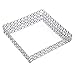 BSTKEY Bandeja cuadrada de cristal para espejo de cristal, bandeja decorativa de plata, bandeja de vanidad para guardar joyas, cosméticos, maquillaje, perfumes, 27 x 27 cm