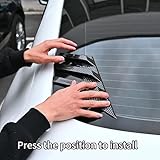 2PCS Car Rear Windshield Side Spoiler, Compatible with Audi A5 S5 RS5 B9 B8 B8.5, Rear Wing Trim Side Vents Window Louvers Exterior,1-Glossy Black - Image 8