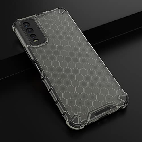 Image of Glasgow Back Case Cover Designed for Vivo Y20i - Black