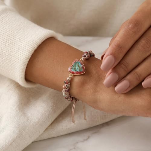 Image of YGLINE Stone Bead Yoga Meditation Bracelet Healing Crystal Double Layer Natural Gemstone Beaded Relax Anxiety Bracelets for Women Men