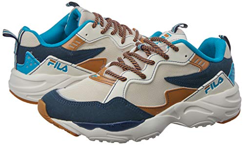 Fila Rippler, Tênis Masculino, Bege/Marinho/Azul, 42