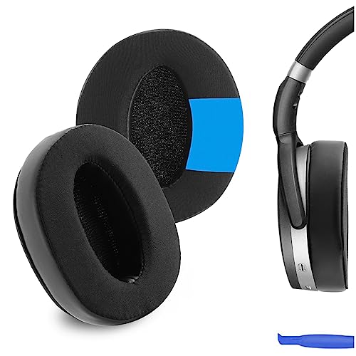 Image of Geekria Sport Cooling Gel Replacement Ear Pads for Sennheiser HD 4.50 BT / 4.50BTNC / 4.50SE / 4.40BT / 4.30G / 4.20S / 458BT / 450 / 400S / 350BT Headphones, Ear Cushions (Black)