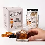 Old Fashioned Cocktail Infusion Kit – Mason Jar Alcohol Infuser with Dehydrated Dried Fruits and Herb – Alcohol Infusion Kit for Drink Mixes, Serves 8-16 Drinks, Cocktail Gifts for Women and Men