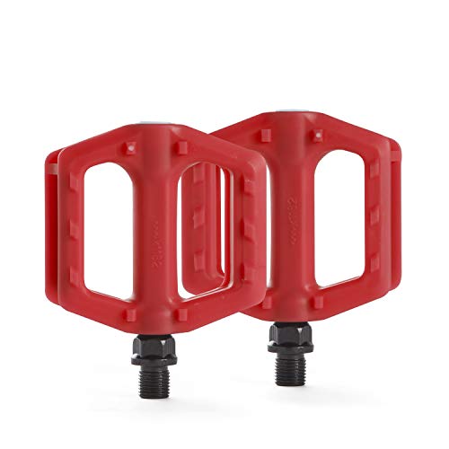 Bw Youth Bicycle Pedals – Kids Sized Bike Pedals With 1/2 Spindle – Red #TOP1