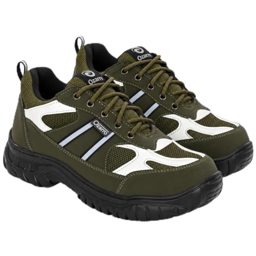 Image of Ozarro Men's Low-Top Steel Toe Work Safety Shoes