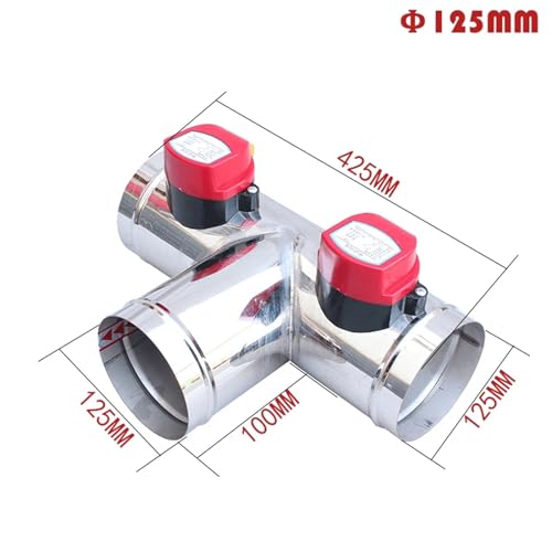 Clapet anti-retour motorisé 125mm en acier inoxydable haut de gamme type Y volet 220V