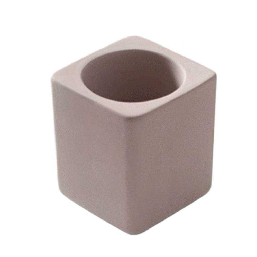 Bathroom Holder Diatomaceous Earth Toothbrush Holder With A Dry Absorbent Base Toothbrush Accessories(Bruin,4pcs)