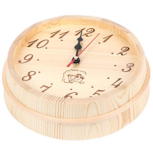 Reloj de pared para sauna antirreflejos y resistente al óxido Annadue 4