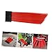 OUNONA 4pcs Outdoor Sweeper Broom Head Red Industrial Broom for Heavy Duty Cleaning Head Adapter for Street