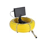 Extaum Cámara de alcantarillado de tubería Cámara de endoscopio de inspección de tubería F4322-20M 4.3 Pulgadas IP68 a Prueba de Agua con Banco de energía de 4500 mAh