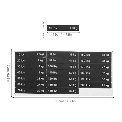 Identification claire de poids pour musculation kit autocollant - 2