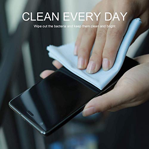 12 Pack Microfiber Cleaning Cloth Multicolor for Eyeglasses & Glass, Camera Lens, Cell Phones, Laptops, LCD TV Screens and More