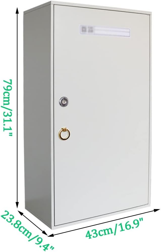 500/600 Position Key Cabinet, Wall Mount High Capacity Key Cabinet Lock Box,with Key Lock (Color : Silver, Size : 500)