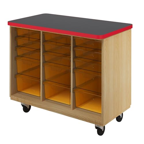 Diversified Spaces Mobile Classroom Storage Tote Cabinet 36