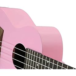 Ukulele 4 Strings Hawaii Guitar Instrument Pink 21 inch Mahogany Ukulele 4-String Piano (Color : Pink) (Pink) - Les Beatles, Paul McCartney, John Lennon, RIngo Starr, George Harrison Ukulele 4 Strings Hawaii Guitar Instrument Pink 21 inch Mahogany Ukulele 4-String Piano (Color : Pink) (Pink) – Image 4