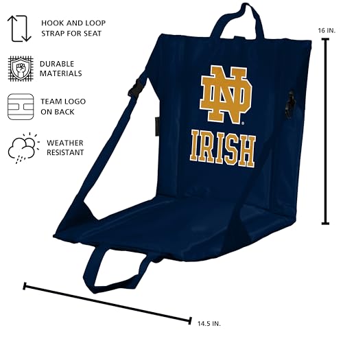 Image of Logo Brands Officially Licensed NCAA Unisex Stadium Seat, One Size, Team Color
