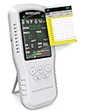 8-in-1 Air Quality Monitor, HCHO TVOC PM2.5 CO CO2 Detector, Formaldehyde Alarm, Particulate Matter Tester, Carbon Monoxide and Dioxide Meter, AQI with Temperature Humidity Reader in Home