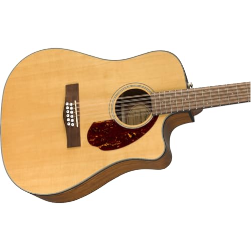 Image of Fender CD-140SCE 12-String Dreadnought Cutaway Acoustic Electric Guitar with 2-Year Warranty, Fishman Pickup and Preamp System, Natural, with Case