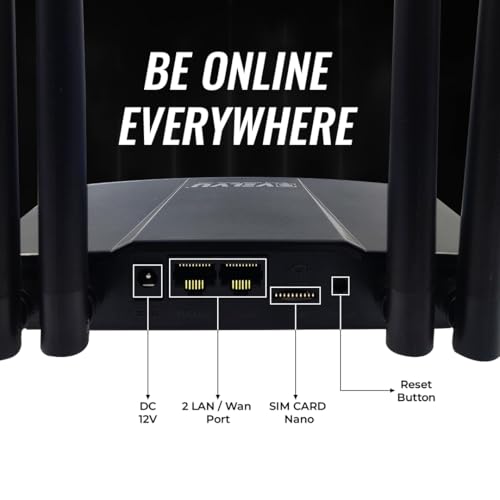 Wireless Router 4G Mobile Sim Based Router with Four Antenna, 2 LAN ...